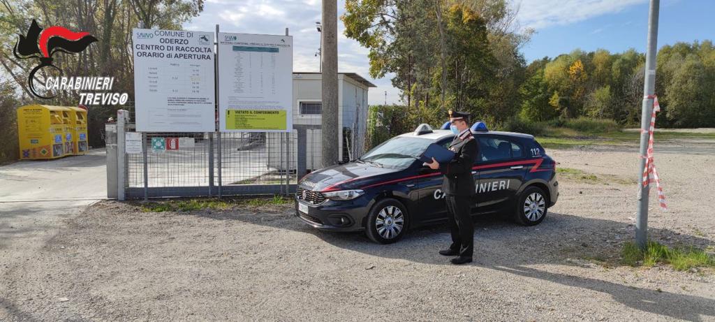 ODERZO: CERCANO DI RUBARE TELEVISORI DALL'ECOCENTRO MA VENGONO SORPRESI DAI CARABINIERI